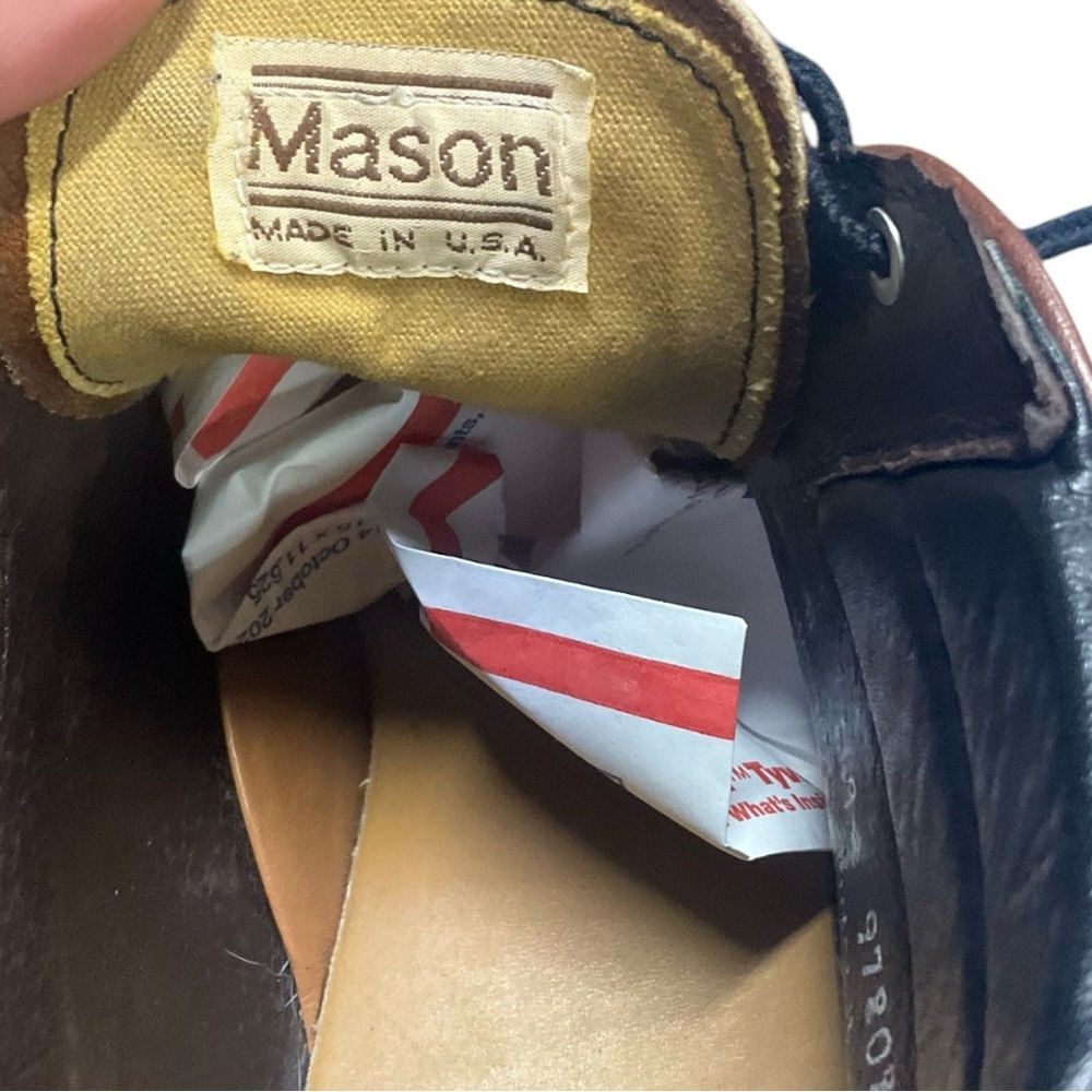 🥿 Mason Brown Leather Ankle Boots 👞 Men’s Size 10.5 - Picture 5 of 5
